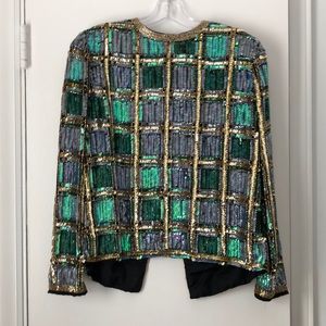 Sequin open back top (could also be a jacket)